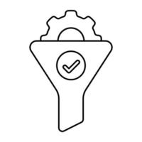 Perfect design icon of funnel setting vector