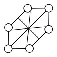 Modern design icon of lattice vector