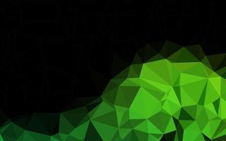 Light Green vector polygonal pattern.