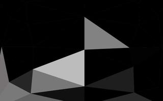 Dark Black vector blurry triangle template.