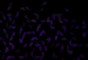 Dark Purple vector doodle cover.
