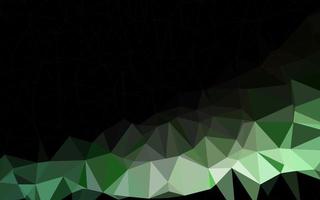 Dark Green vector abstract polygonal cover.