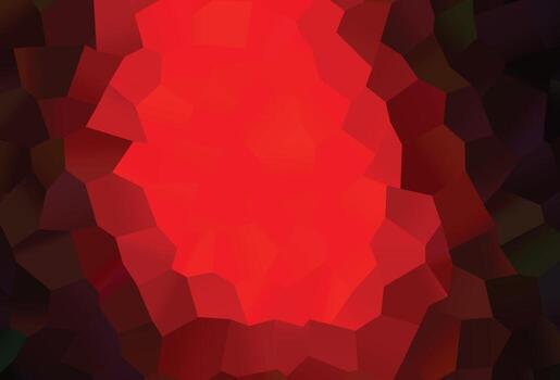 Dark Red vector template in hexagonal style.