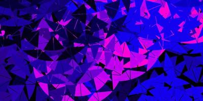 Dark purple vector texture with random triangles.