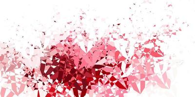 Light Pink, Red vector background with triangles.