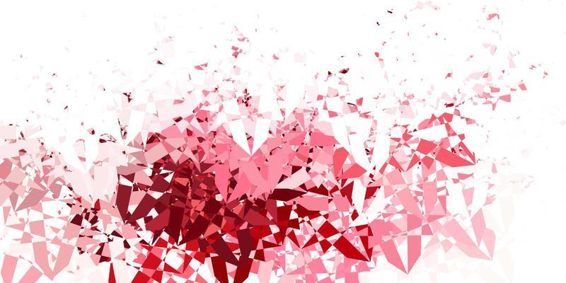 Light Pink, Red vector background with triangles.