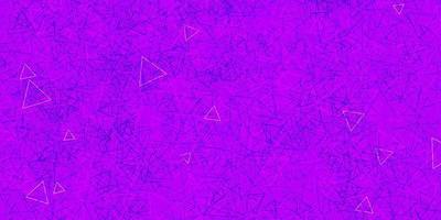 Dark Purple vector pattern with polygonal shapes.