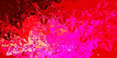Light Pink, Yellow vector background with polygonal forms.