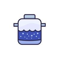 septic tank icon with outline vector