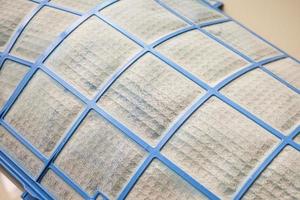 air conditioner filter with dirty dust photo