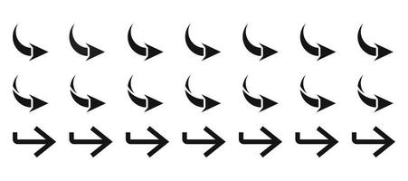 Flat vector icon a arrows sign, arrow symbol set for apps or websites