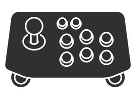 Arcade joystick controller flat vector icon for apps or website