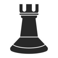 Rook chess pieces flat vector icon for apps or websites