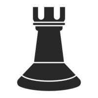 Rook chess pieces flat vector icon for apps or websites