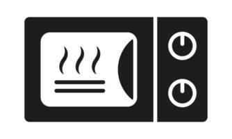 icono de vector plano electrodoméstico microondas u horno de encimera para aplicaciones o sitios web