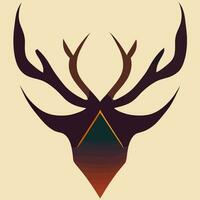 illustration Vector graphic of deer head isolated good for logo design