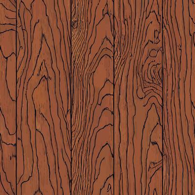 Vector graphic of vertical old brown wood planks Texture seamless tile perfect for background