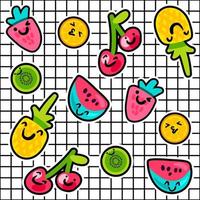 Summer Fruits Patterns vector