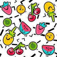 Summer Fruits Patterns vector