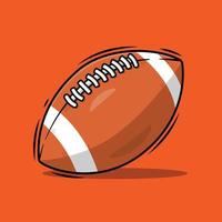 The Illustration of Rugby Ball vector