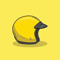 la ilustración del casco amarillo vector