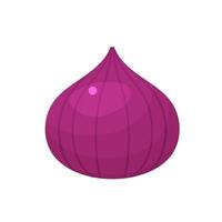 Onion icon in flat style. Isolated object. Onion logo vector