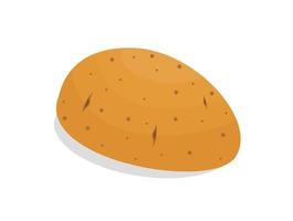 potato flat. Vector illustration of potatoes for soup