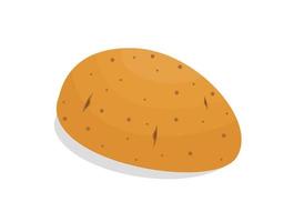 potato flat. Vector illustration of potatoes for soup