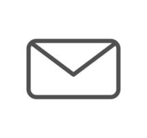 Envelope icon outline and linear vector. vector