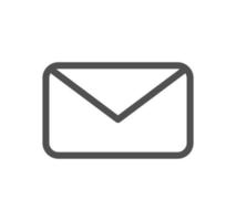 Envelope icon outline and linear vector. vector