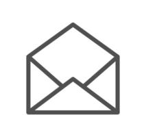 Envelope icon outline and linear vector. vector