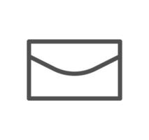 Envelope icon outline and linear vector. vector