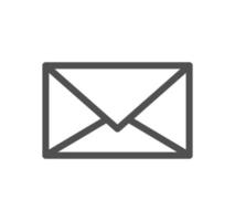 Envelope icon outline and linear vector. vector