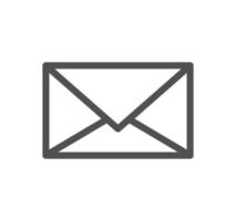 Envelope icon outline and linear vector. vector