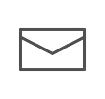 Envelope icon outline and linear vector. vector