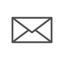 Envelope icon outline and linear vector. vector