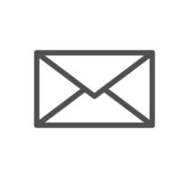 Envelope icon outline and linear vector. vector