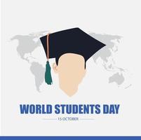 Vector illustration of World Students Day. Good for World Students Day. Simple and elegant design