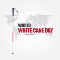 World White Cane Day guiding the blind Vector. Simple and elegant design vector