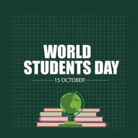 Vector illustration of World Students Day. Good for World Students Day. Simple and elegant design