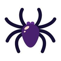 Simple illustration of a spider on a white background. vector illustration