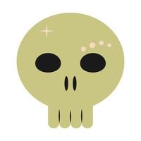 Cute Skull Element design for Halloween. vector illustration