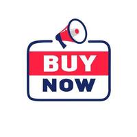 Buy now - banner, icon design template. New product arrival concept. Vector illustration.