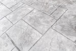 Stamp concrete floor texture background photo