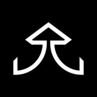 arrow up growing icon, logo vector design