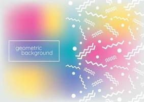 cute colorful memphis vector abstract background