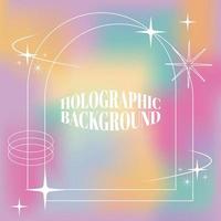 Holographic Background vectors design hologram background