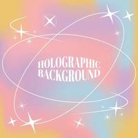 Pastel color Holographic Background vectors design background