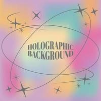 Pastel color Holographic Background vectors design