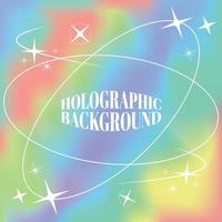 Holographic Rainbow Background vectors design hologram background